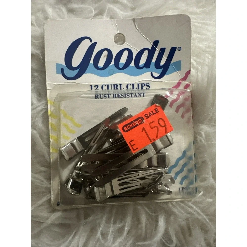Vintage 1989 GOODY 12 Pin Curl Clips #5812 NEW NOS Hair‎ Retro Beauty